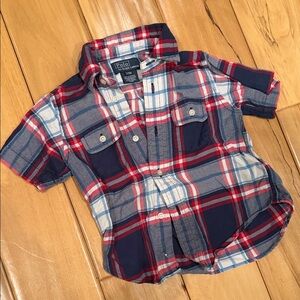 Polo by Ralph Lauren 24 month - Plaid Shirt - Red, Blue, and White